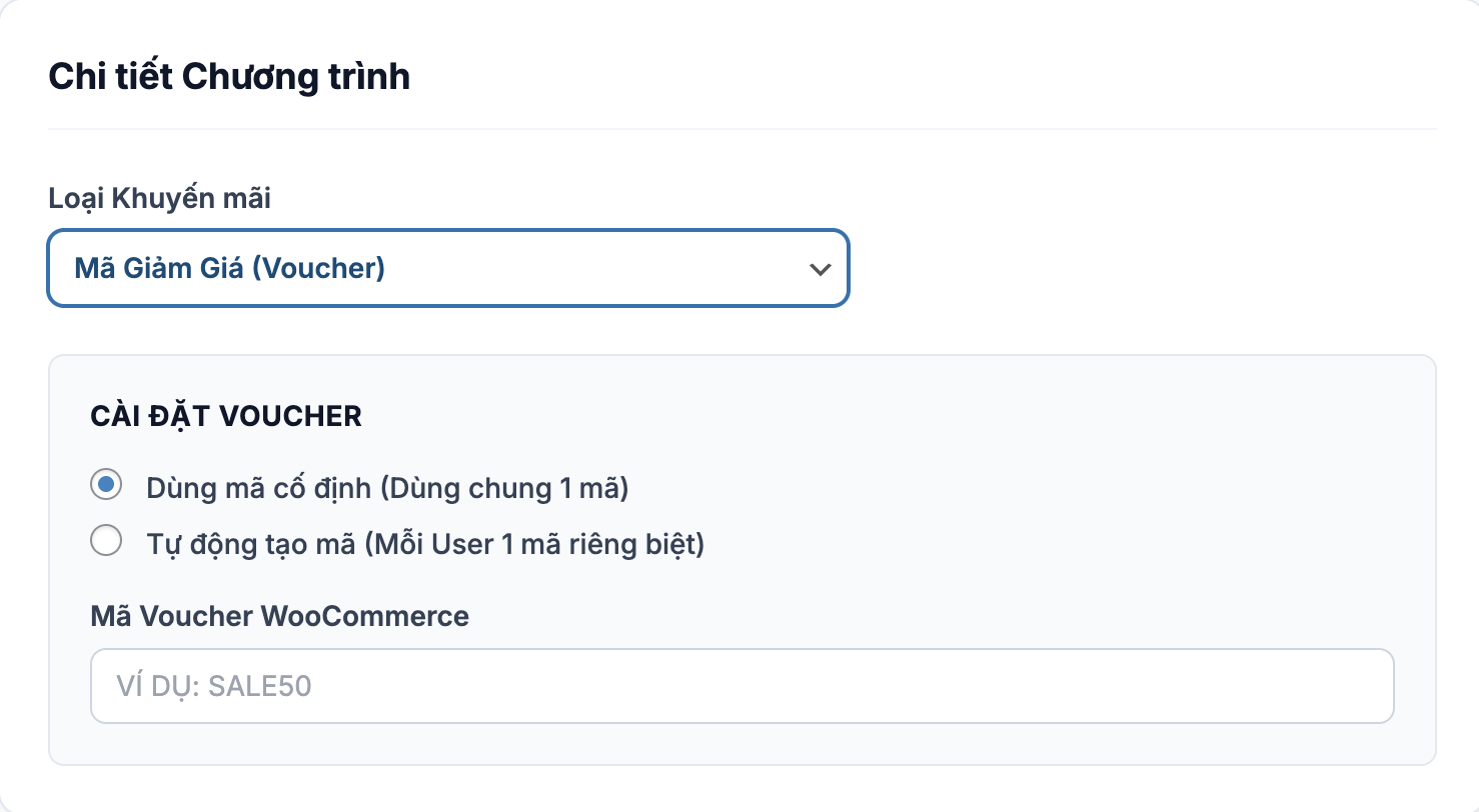 Chọn mã cố định